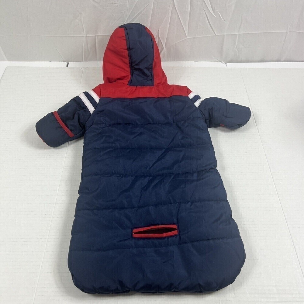 Snow Suit Baby 0-9 Months U.S. Polo Assn navy, red, white Works With Seatbelt - Picture 2 of 11